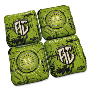 4 x AllCornhole GameChanger Evolution 2.5 2024 green bei sackloch-shop.de