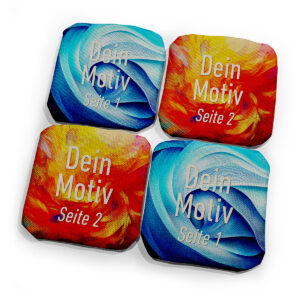 4 x Cornhole Sackloch Pro Bags mit eigenem Motiv von sackloch-shop.de