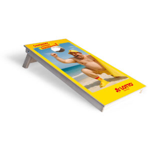 Cornhole Turnierboard mit eigenem Motiv 120x60 cm von sackloch-shop.de