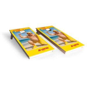 Cornhole Turnierboard mit eigenem Motiv 120x60 cm von sackloch-shop.de